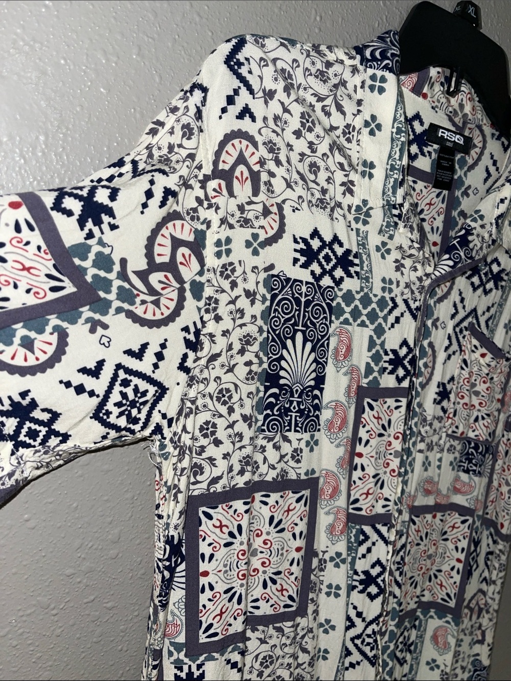 Patterned Button Up Shirt - Picture 2 of 4
